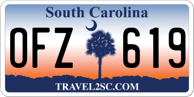 SC license plate OFZ619