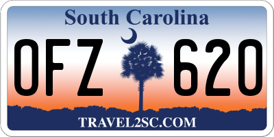 SC license plate OFZ620