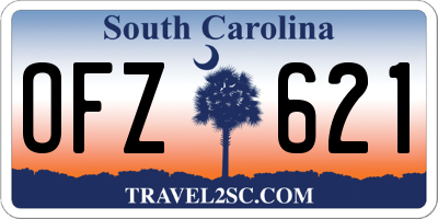 SC license plate OFZ621