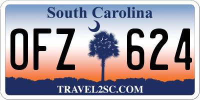 SC license plate OFZ624