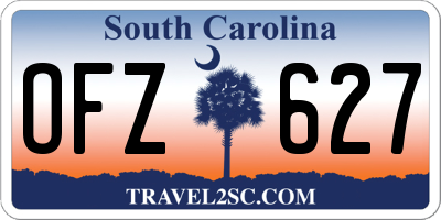 SC license plate OFZ627