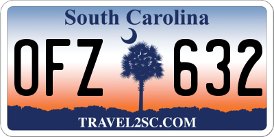 SC license plate OFZ632