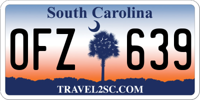 SC license plate OFZ639