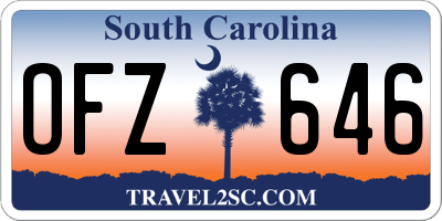 SC license plate OFZ646