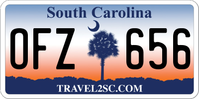 SC license plate OFZ656