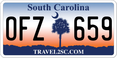 SC license plate OFZ659