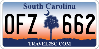 SC license plate OFZ662