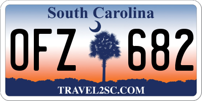 SC license plate OFZ682