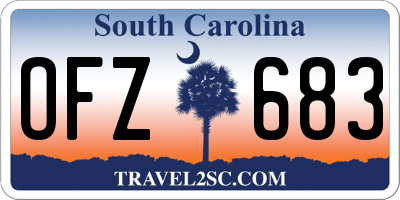 SC license plate OFZ683