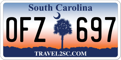 SC license plate OFZ697