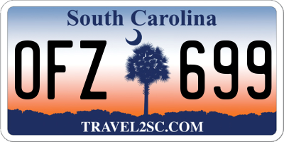 SC license plate OFZ699