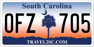 SC license plate OFZ705