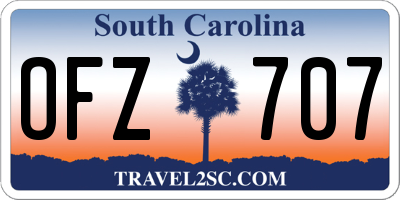 SC license plate OFZ707
