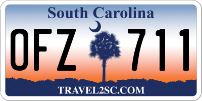 SC license plate OFZ711