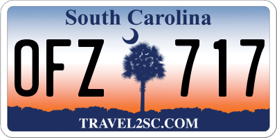 SC license plate OFZ717