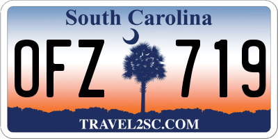 SC license plate OFZ719