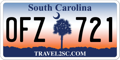SC license plate OFZ721