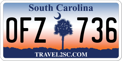 SC license plate OFZ736