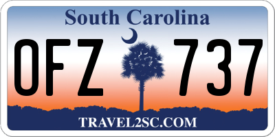 SC license plate OFZ737
