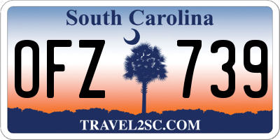 SC license plate OFZ739