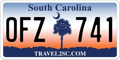 SC license plate OFZ741