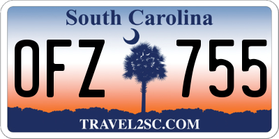 SC license plate OFZ755