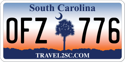 SC license plate OFZ776