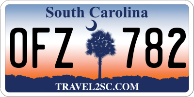 SC license plate OFZ782