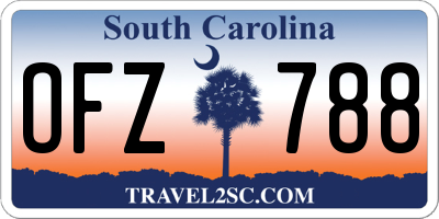 SC license plate OFZ788
