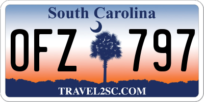 SC license plate OFZ797