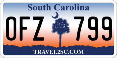 SC license plate OFZ799