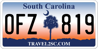 SC license plate OFZ819