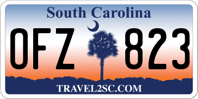 SC license plate OFZ823