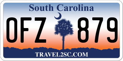 SC license plate OFZ879