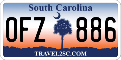 SC license plate OFZ886
