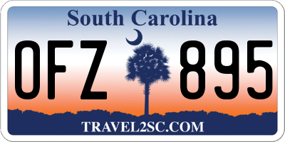 SC license plate OFZ895