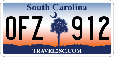 SC license plate OFZ912