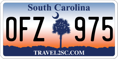 SC license plate OFZ975