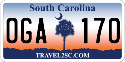 SC license plate OGA170