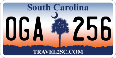 SC license plate OGA256