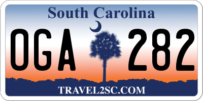SC license plate OGA282