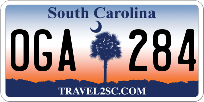 SC license plate OGA284