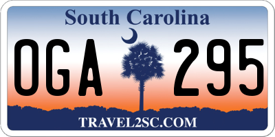 SC license plate OGA295