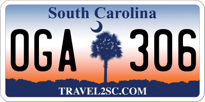SC license plate OGA306