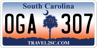 SC license plate OGA307