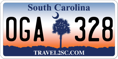 SC license plate OGA328
