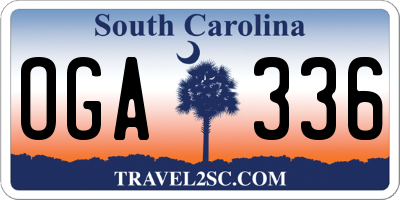 SC license plate OGA336