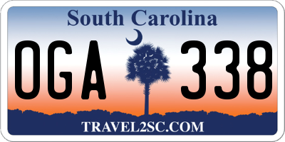 SC license plate OGA338