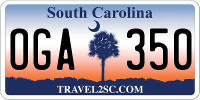 SC license plate OGA350