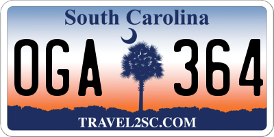 SC license plate OGA364